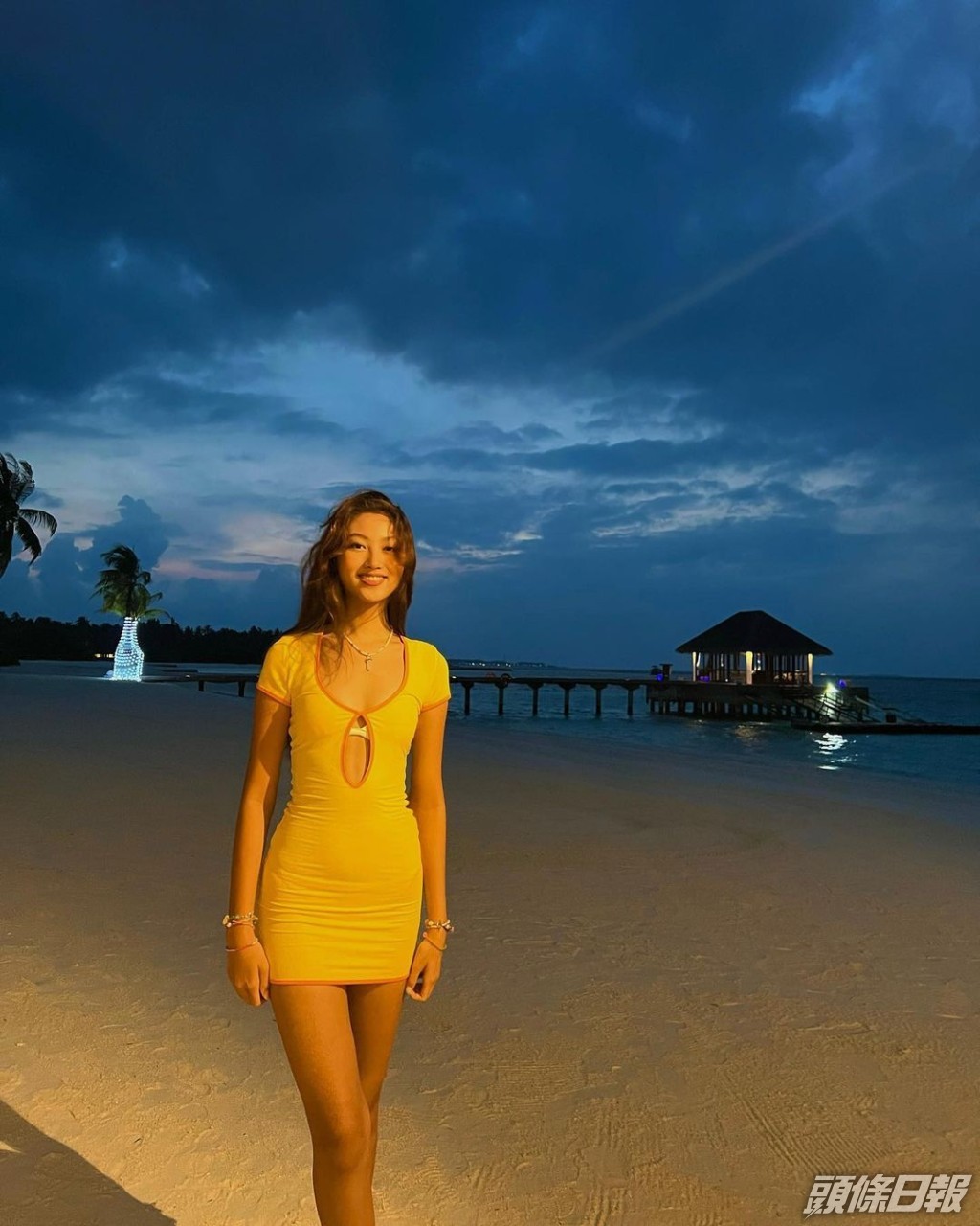 任晴佳終於大個女，打扮更見性感。